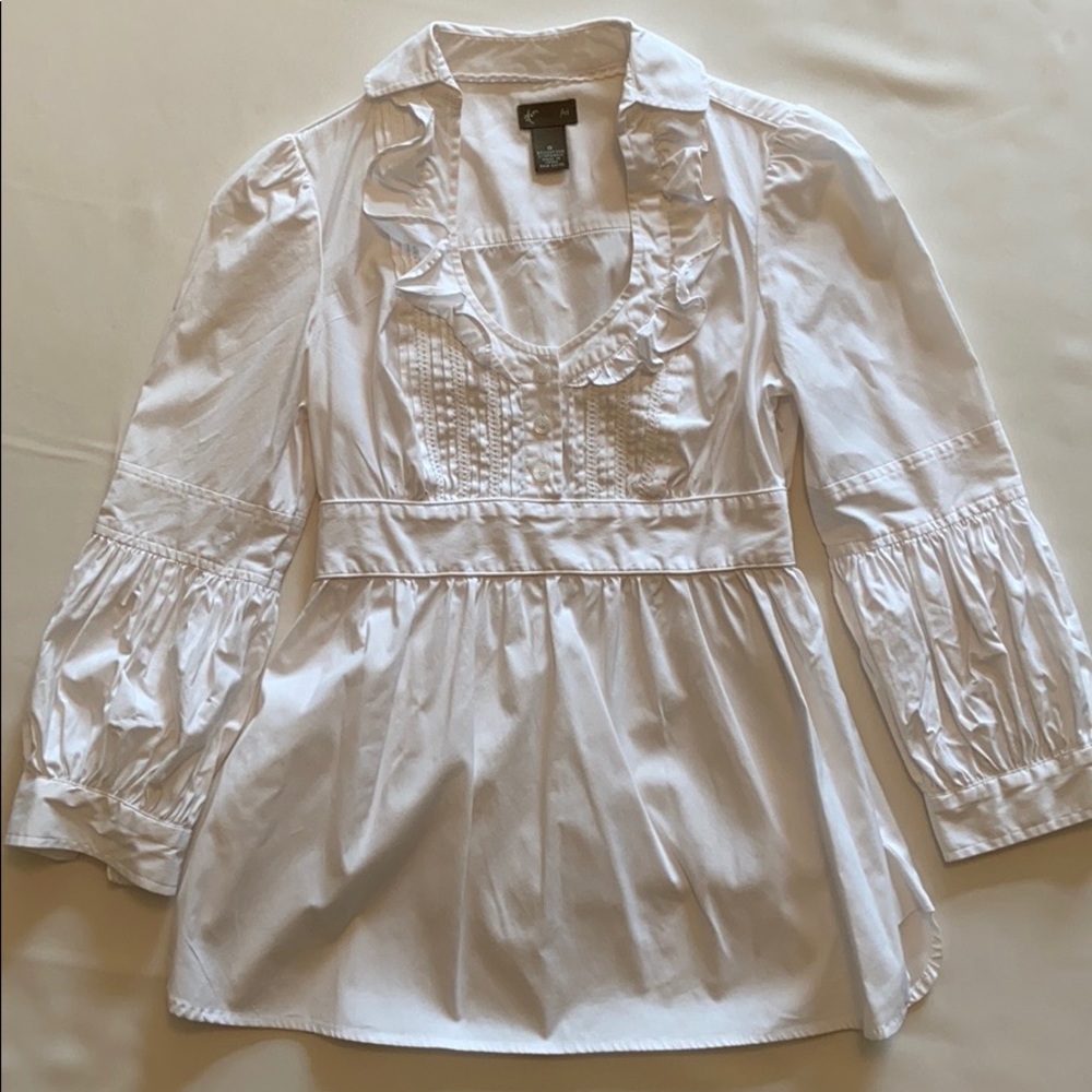 Fei (Anthropologie) White Blouse - 0